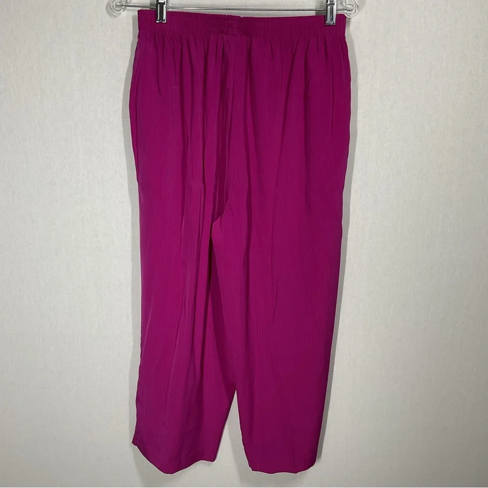 Maggie Sweet Pink Spring Pants in Size Large Elastic Waist